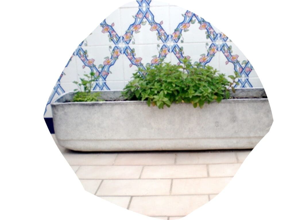 Jardinera de fibrocemento