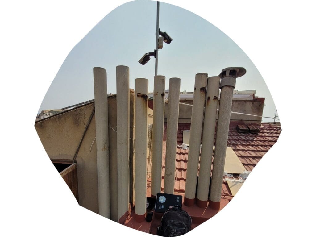 Ventilaciones de amianto-cemento