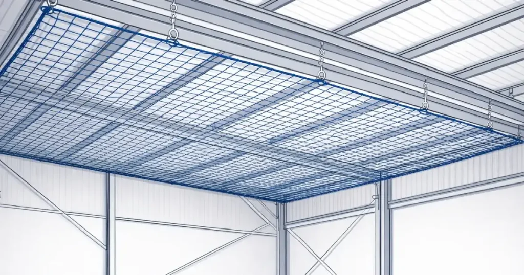 Redes de seguridad en altura.