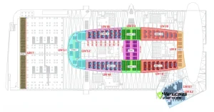Mapa de centro comercial con diseño apto para la certificación y revisión de líneas de vida.